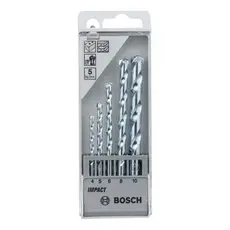 Jogo 5 Brocas Concreto Encaixe Cilíndrico 4-5-6-8-10mm Bosch