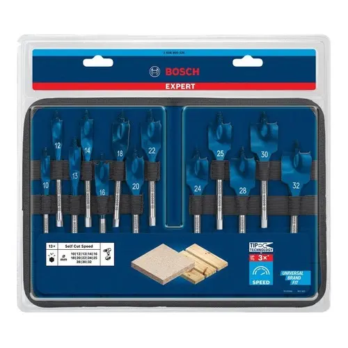 Jogo De Brocas Bosch Self Cut Speed 10-32mm 13 Unidades