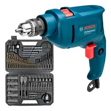 Kit Furadeira Impacto Parafusadeira Bosch GSB 450 RE 220V + Jogo Brocas e Pontas 103 Peças