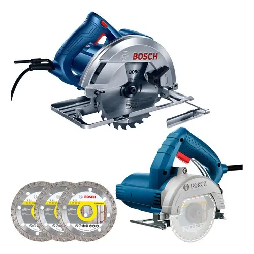 Kit Bosch 220V Serra Circular GKS 150 + Serra Mármore GDC 150