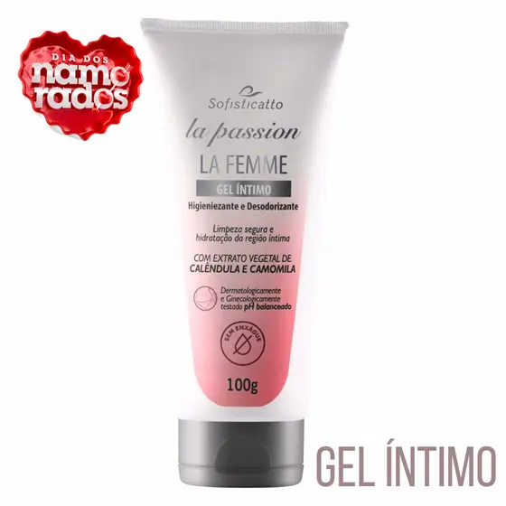 Gel Íntimo Pré Sexo Higienizante La Femme   Limpeza e Frescor s/ Enxágue