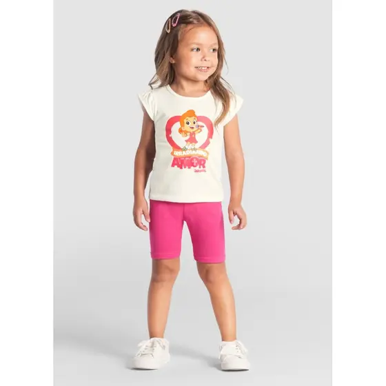 Camiseta Infantil Sara 3 Palavrinhas