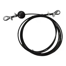 Kit Ponteira + 4m De Cabo De Aço + Brinde Musculação Fitness