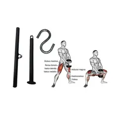 Suporte para Agachamento Sumo com Anilhas