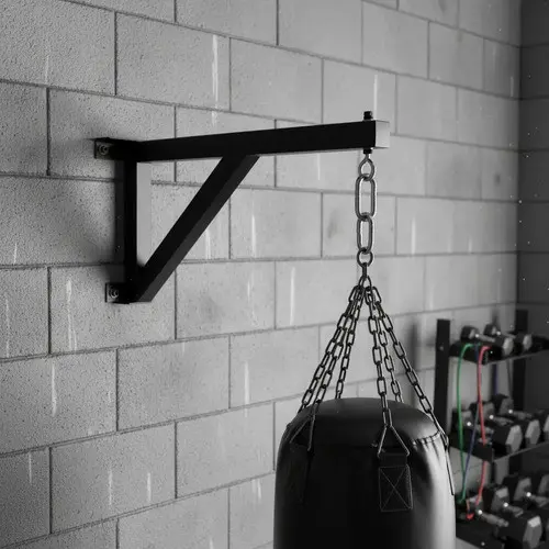 Suporte P/ Saco De Pancada De Parede (reforçado) Upw Fitness Preto
