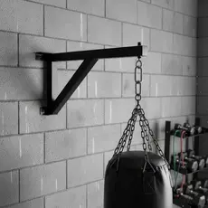 Suporte P/ Saco De Pancada De Parede (reforçado) Upw Fitness Preto