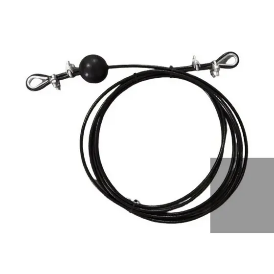 Kit Ponteira + 5m De Cabo De Aço