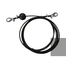 Kit Ponteira + 5m De Cabo De Aço
