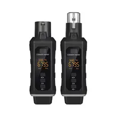 Transmissor e receptor microfone xlr e p10 sem fio wireless