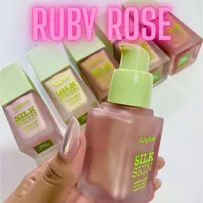 Iluminador Maquiagem Liquido Silk Skin Ruby Rose Brilho Intenso