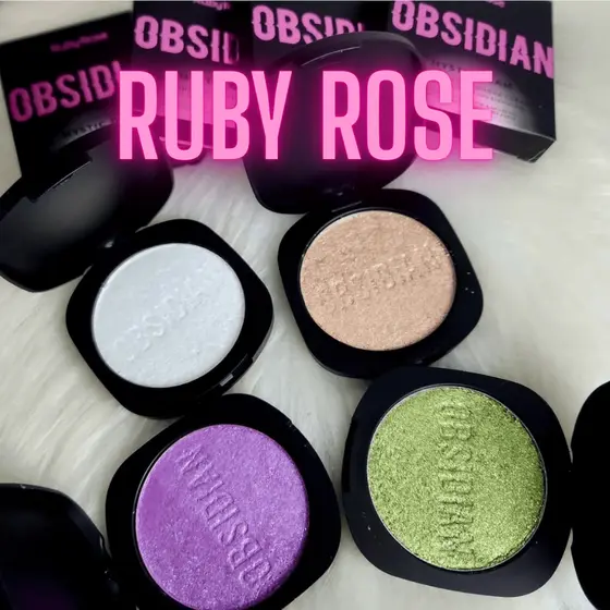 Iluminador e Sombra Cream Obsidian Mystic Glam by Ruby Rose Brilhante