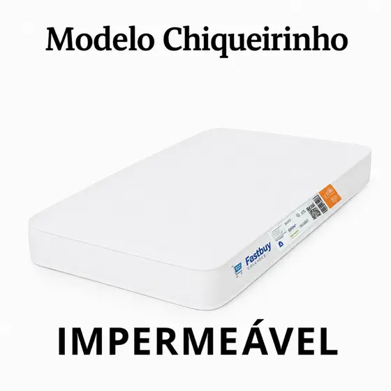 Colchão de Berço Chiqueirinho Moisés Desmontável 100x70x10cm Impermeável Espuma D18 Baby Moreira