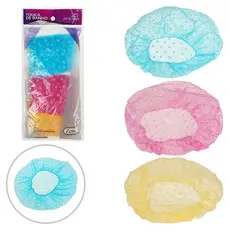 Touca de Banho Lisa Kit com 3 Peças Reutilizável