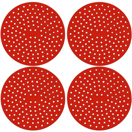 Almofada Silicone Protetora Para Fogão de Indução Kit 4 Peças Vermelho Liquidação Shopee 06.06