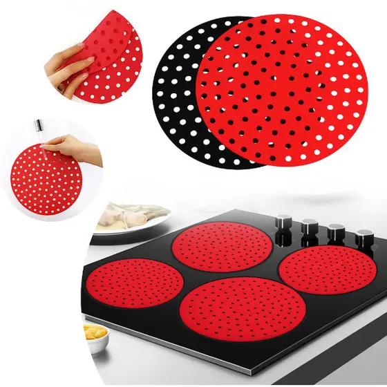 Kit 5 Tapete Silicone Fogão Indução Almofada Protetora