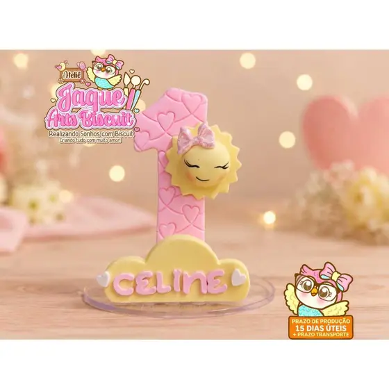 Vela personalizada Sol