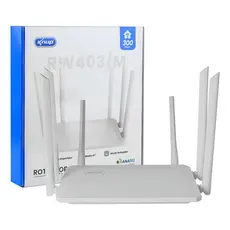Roteador Wireless Dual Band 5Ghz/2.4Ghz 300Mbps com 6 Antenas KP-RW403/G