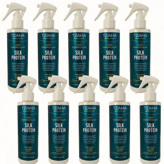 Combo revenda 10 Uso Espetacular Silk Protein 300ml Protetor Térmico e Solar