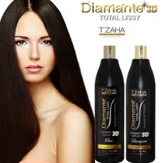 Kit Escova Progressiva Cabelo Volumosos Alisamento Realinhamento Definitivo Diamante 3D Original