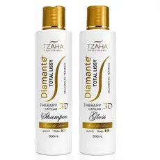 kit escova progressiva cabelo mega liso sem formol total lissy no chuveiro