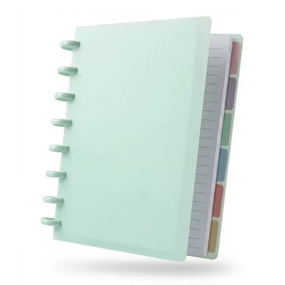 Caderno Inteligente A5 Disco 80 Folhas Divisórias Escolar Faculdade Planejamento