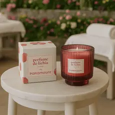 Vela Aromatica Perfume De Lichia 120g Decorativa Perfumada