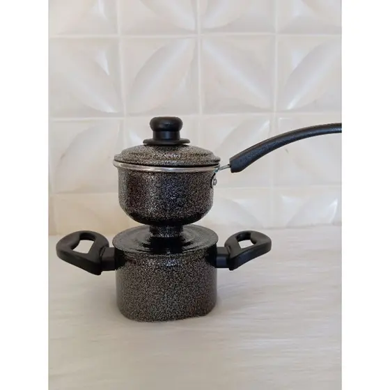 CUSCUZEIRA PAULISTINHA NA COR CRAQUEADA ALUMINIO DE EXELENCIA