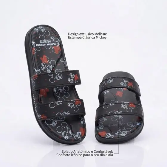 Chinelo Slide Confort Feminino Minnie Mouse Super Confortável Macio