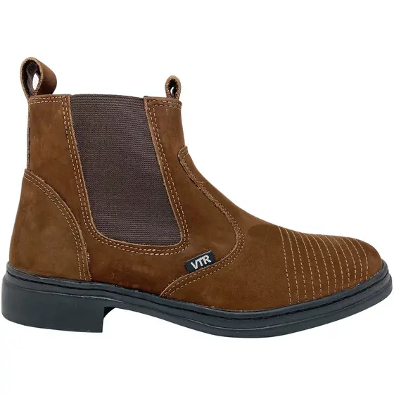 Bota Botina VTR Couro Masculina Feminina Unissex Vaquejada Vaqueiro Country Profissional