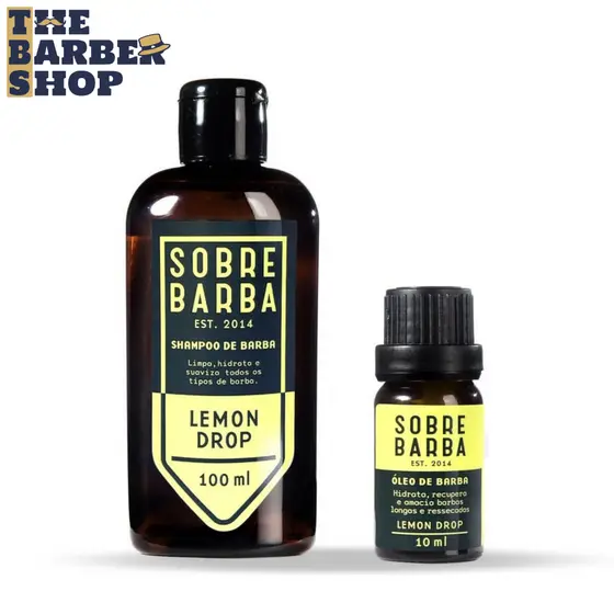 Kit Shampoo + Óleo de Barba SOBREBARBA Lemon Drop