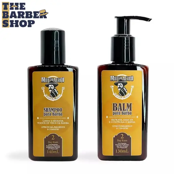 Kit de barba - Shampoo + Balm - Muchacho Bay Rum