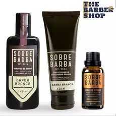 Kit para Barba - Shampoo e Condicionador Barba Branca + Óleo Sobrebarba Coffee Shop