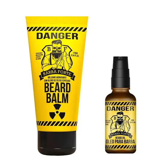 Balm Para Barba Barba Forte + Óleo 30ml Danger