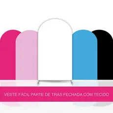 Capa Painel Romano Decoração 2x1m Lisa Festa Aniversário Casamento Tecido Elástico Veste Fácil Tecido Atrás