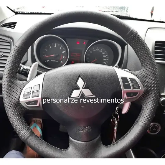 capa de volante costurada  lancer/l200/tr4/outlander/asx