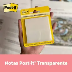 Bloco de Notas Adesivas Post-it® 3M™ 73x73 mm c/36 Fls Transparente