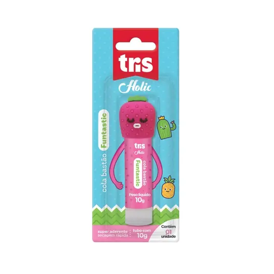 Cola Bastão TRIS Funtastic 10g - Morango