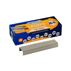 Grampos para Grampeador Escritório BRW  26/6 Cobreado e Galvanizado