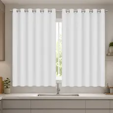 Cortina Para Cozinha Quarto e Sala Tecido Oxford ou Estilo Voil Janela 2 m X 1,40 metros - Enxovais