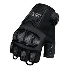 Luva para Motociclista X11 modelo Blackout 2 Meio Dedo Masculina Preto