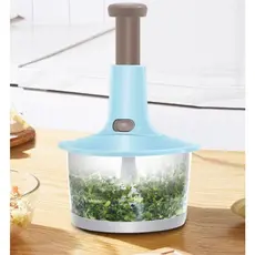 Processador de alimentos Três Lâminas Mixer e Trava de Segurança Manual 1.5L