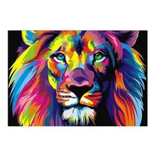 Pintura Diamante 5d Kit Completo Tela Artistica S/ Cavalete Terapia Oleo Quadro Por Numero Moldura Diamante