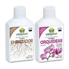 Kit Fertilizante p/ Orquídeas + Enraizador c/ 140ml VITAPLAN