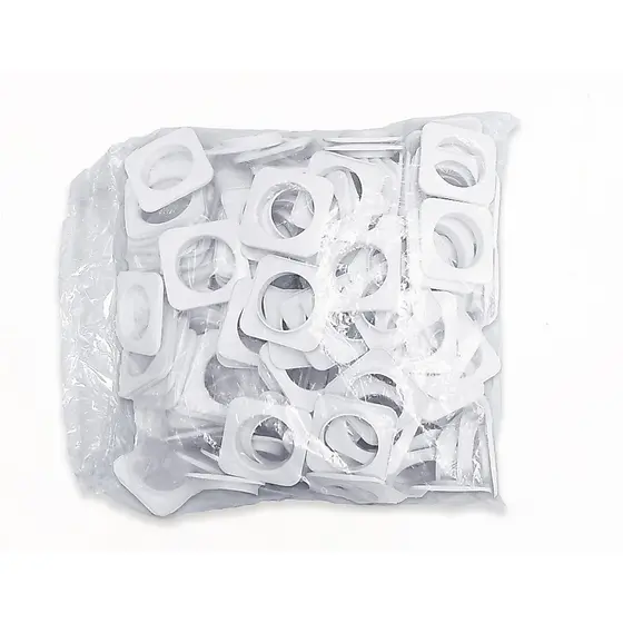 Ilhós para cortina 100 Pares Branco Quadrado Varão de 28mm