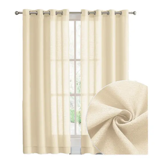 Cortina Rustica Linho 3,00 x 2,30m para Porta ou Janela Varias Cores