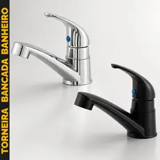 Torneira Para Bancada Banheiro Lavatório Moderna Premium Resistente ABS