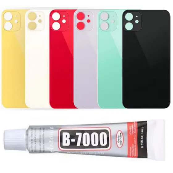 Tampa Vidro Traseira Para iPhone 11 Furo Maior + Cola B-7000