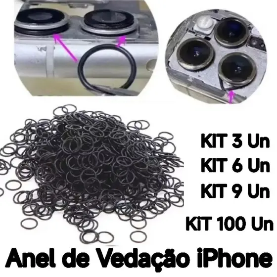 Anel Borracha Traseira Câmera Vedação do Aro da câmera à Prova água Anel Para iPhone 11 X Xs Xr Xsm 12 1314 Pro max