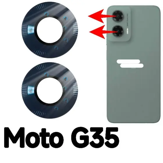 Lente De Câmera Para Moto G35 Vidro Da Câmera Traseira Vidrinho