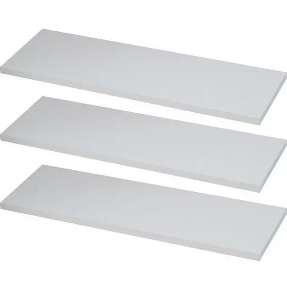 Kit 3 Prateleiras 40x30 MDF Branco com Suporte Flutuante Invisível